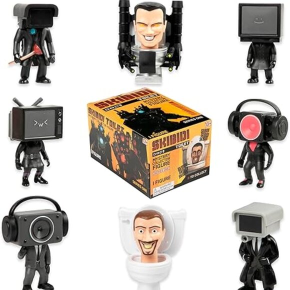 Skibidi Toilet Collector Figure 4.5-Inch Mystery Pack [1 RANDOM Stylized Figure] - Picture 2 of 2